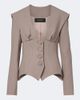 Georges Hobeika Georges Hobeika Single-breasted silk-blend jacket - 1