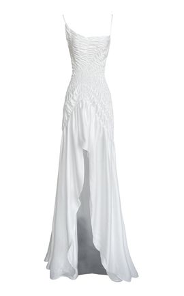 GEORGIA HARDINGE - - The Torrent Georgette Maxi Dress - Ivory - UK 4