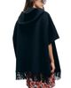 Gerard Darel Gerard Darel Ady Hooded Fringe Hem Cape Coat - 4