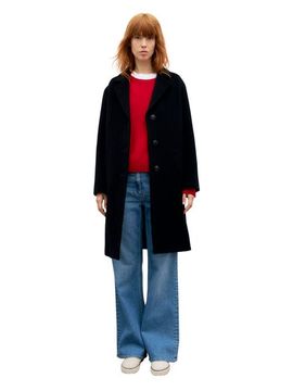 GERARD DAREL GERARD DAREL Aelis Angora Blend Collared Overcoat