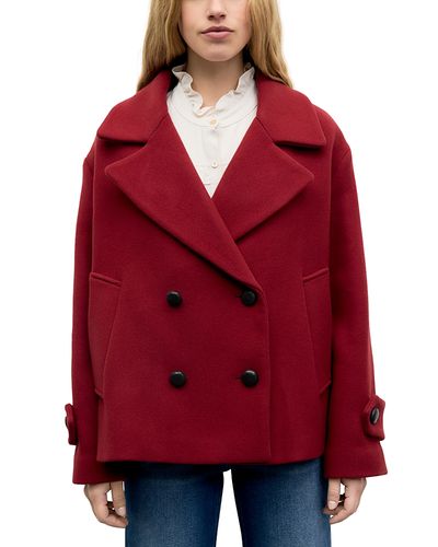 Gerard Darel Gerard Darel Alla Wool Blend Oversized Collar Coat