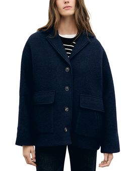 Gerard Darel Gerard Darel Alon Wool Notch Collar Coat