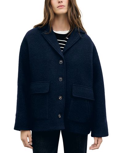 Gerard Darel Gerard Darel Alon Wool Notch Collar Coat