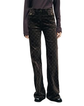 Gerard Darel Gerard Darel Anna High Rise Flare Jeans in Brown