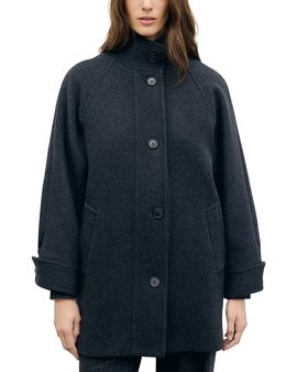 Gerard Darel Gerard Darel Avry Wool Blend High Collar Coat