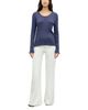 Gerard Darel Gerard Darel Bona Lace Trim Textured Tee - 3