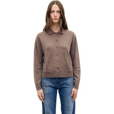 GERARD DAREL GERARD DAREL Collared Button-Front Knit Cardigan