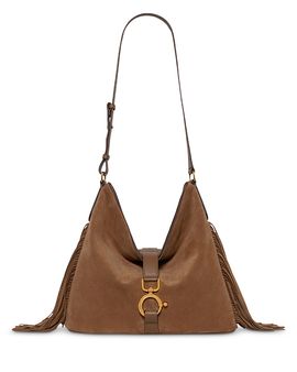 Gerard Darel Gerard Darel Deva Fringe Suede Hobo Bag