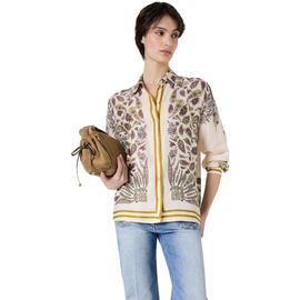 GERARD DAREL GERARD DAREL Draped Paisley Button-Down Blouse