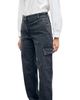 Gerard Darel Gerard Darel Ibory Mid Rise Cargo Jeans in Charcoal - 4