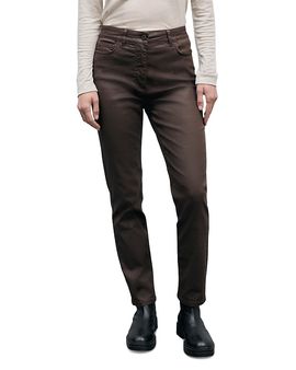 Gerard Darel Gerard Darel Ilda High Rise Slim Jeans in Brown