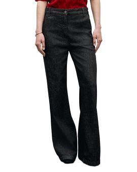 Gerard Darel Gerard Darel Indie Wide Leg Jeans in Brown