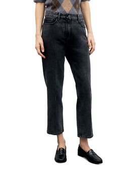 Gerard Darel Gerard Darel Irma High Rise Straight Jeans in Charcoal