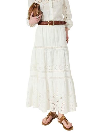 GERARD DAREL GERARD DAREL Jaly Embroidered Tiered Maxi Skirt