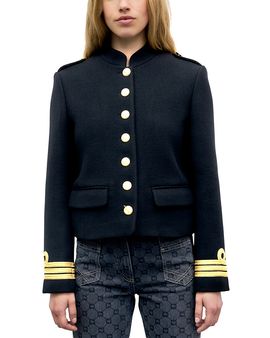 Gerard Darel Gerard Darel Joslyn Button Front Military Jacket