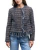 Gerard Darel Gerard Darel Joya Fringe Trim Snap Front Jacket - 1