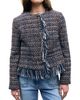 Gerard Darel Gerard Darel Joya Fringe Trim Snap Front Jacket - 4