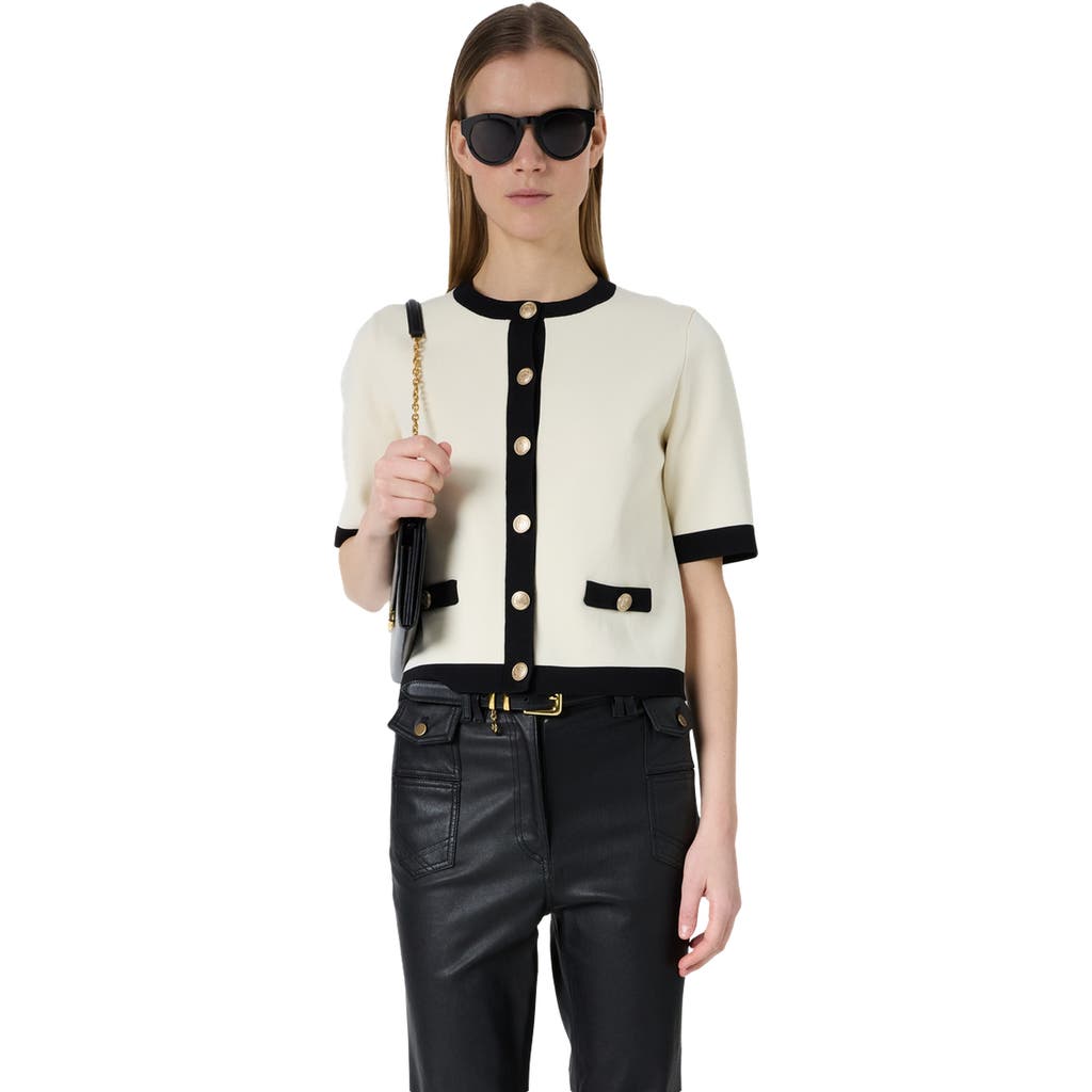 GERARD DAREL GERARD DAREL Laila Short Sleeve Round Neck Cardigan