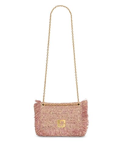 Gerard Darel Gerard Darel Le Fanny Purple Crochet Raffia Crossbody
