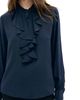 Gerard Darel Gerard Darel Loan Silk Ruffle Front Top - 4