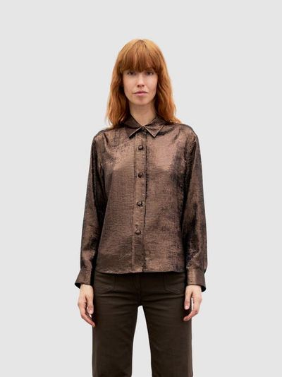 GERARD DAREL GERARD DAREL Loyce Textured Button-Through Shirt