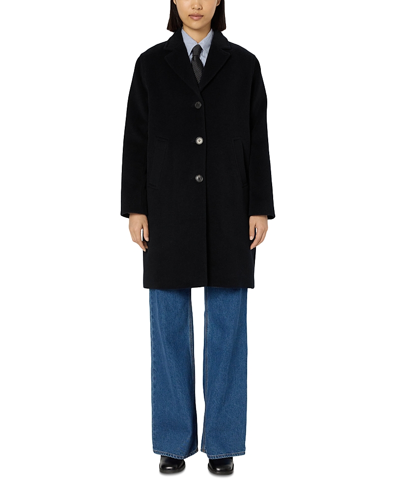 (フランス製) GERARD DAREL バージンウールとシルク混紡高級コート Gerard Darel - Minaelle Wool Coat