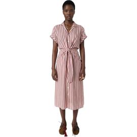 GERARD DAREL GERARD DAREL Striped Button-Front  Midi Dress