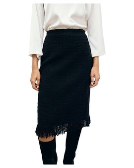 Gerard Darel Gerard Darel Tess Fringe Trim Skirt