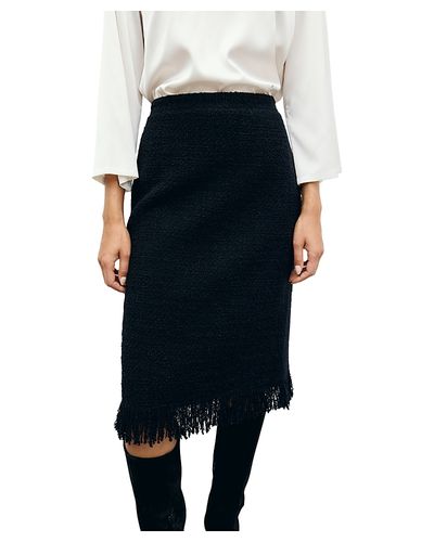 Gerard Darel Gerard Darel Tess Fringe Trim Skirt
