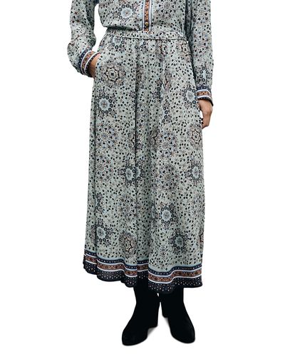 Gerard Darel Gerard Darel Tifenn Printed Pull On Maxi Skirt