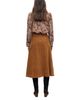 Gerard Darel Gerard Darel Tiphaine Velvet Cotton Stretch Midi Skirt - 5