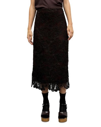 Gerard Darel Gerard Darel Tyra Lace Midi Skirt