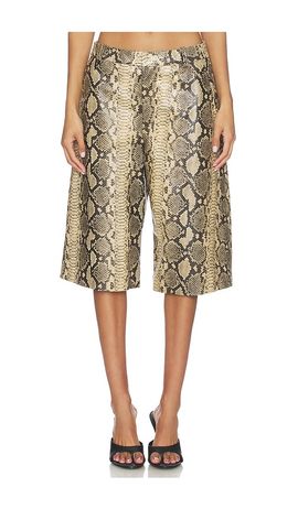 Gestuz Gestuz Allis Mid Waist Snake Shorts