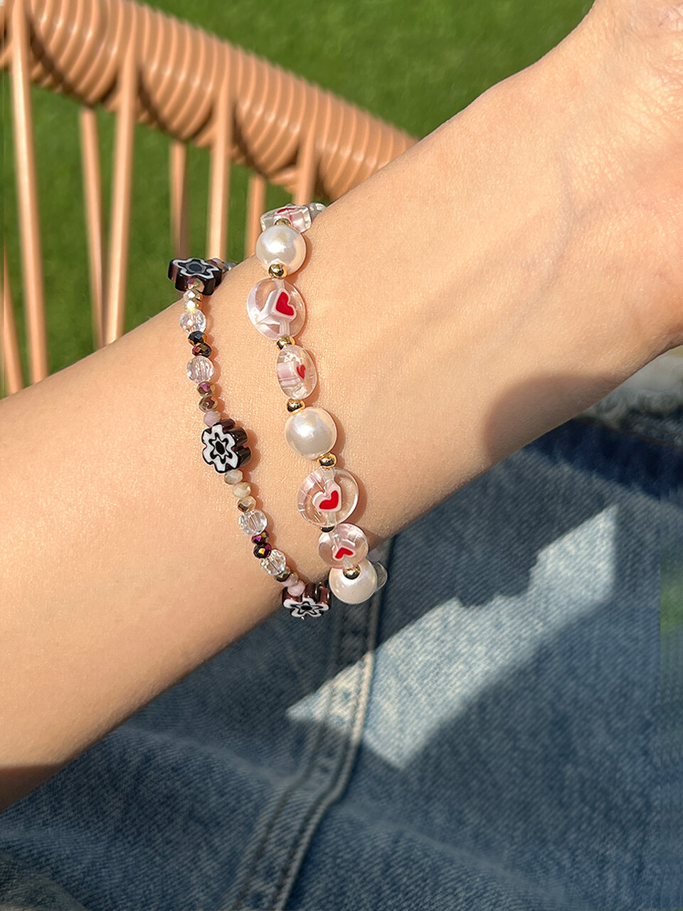GETMEBLING [2 Set] The Red Queen Bracelet