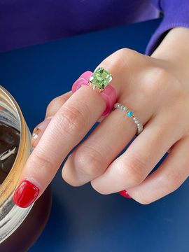GETMEBLING Color Point Beads Ring