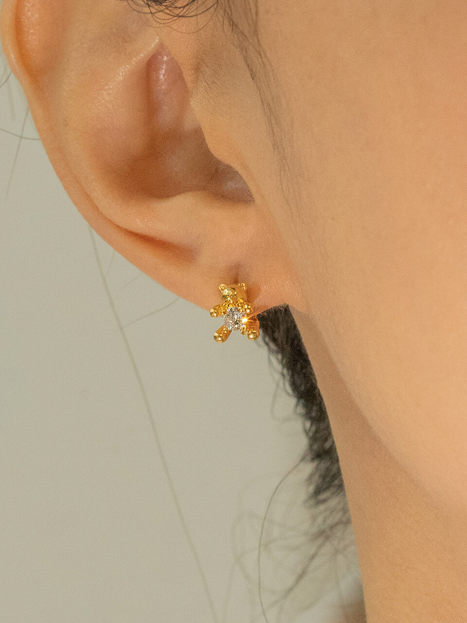 GETMEBLING Gold Bear Earrings