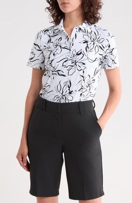 G/FORE G/FORE Big Floral Silky Tech Performance Polo