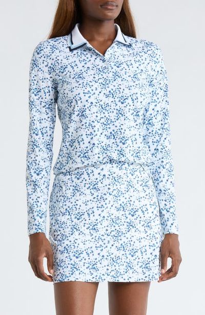 G/FORE G/FORE Ditzy Floral Long Sleeve Tech Golf Polo