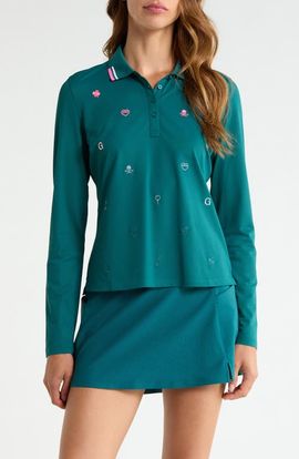 G/FORE G/FORE Icon Long Sleeve Performance Polo