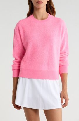 G/FORE G/FORE Pointelle Brushed Cashmere Crewneck Sweater