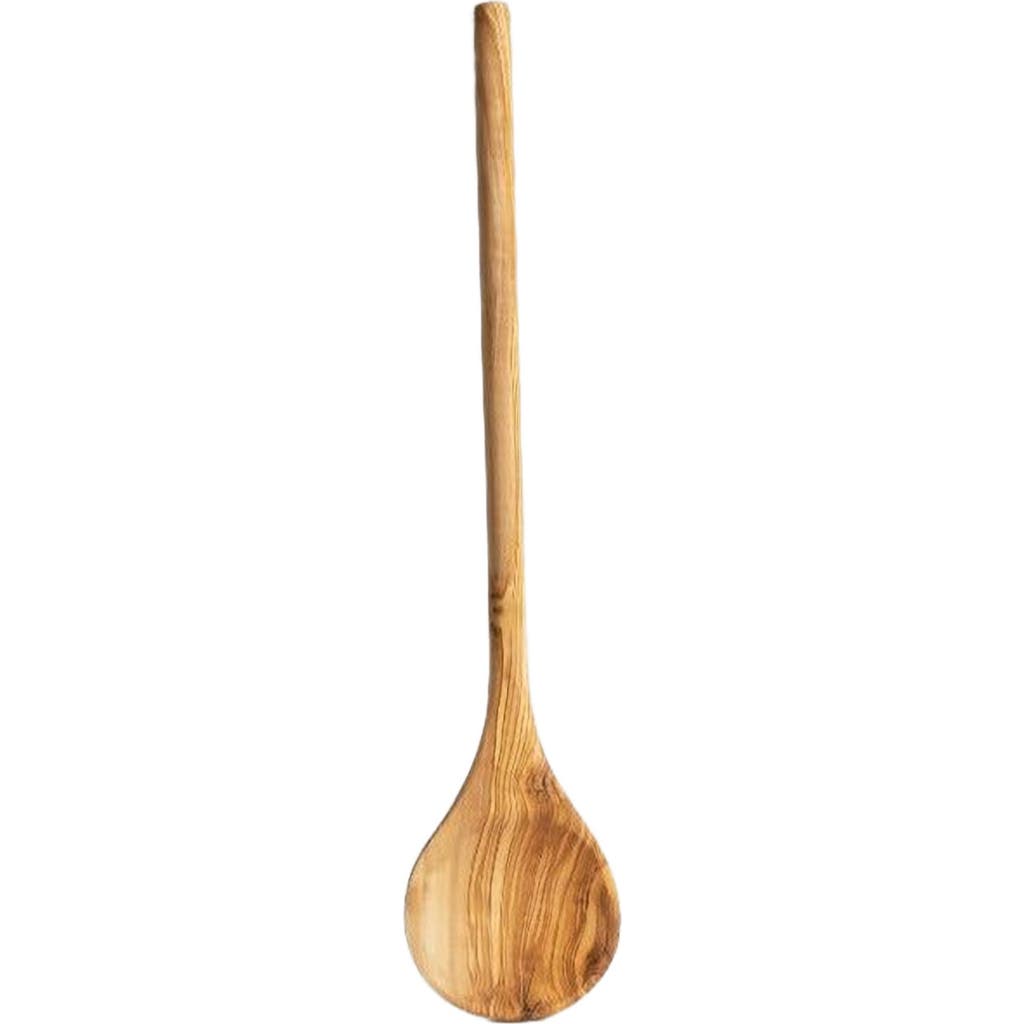 Gharyan Stoneware Gharyan Stoneware Round Olive Wood Cooking Spoon
