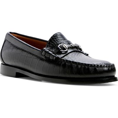 G.H.BASS G.H.BASS Lincoln Weejuns Croc Embossed Bit Loafer