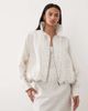 Ghospell Ghospell polka dot bubble hem jacket in ivory polka dot - part of a set-White - 1