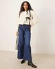 Ghospell Ghospell quilted cropped jacket with tie detailing in cream-White - 2