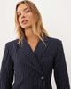 Ghospell Ghospell Sienna single breasted blazer in navy pinstripe - part of a set - 2