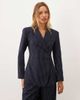 Ghospell Ghospell Sienna single breasted blazer in navy pinstripe - part of a set - 3