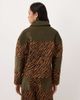 Ghospell Ghospell Suzu corduroy panel detailing zip up jacket in orange zebra - part of a set-Multi - 3