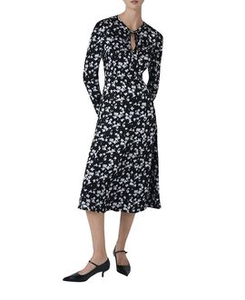 Ghost London Ghost London Ana Floral Satin Midi Dress