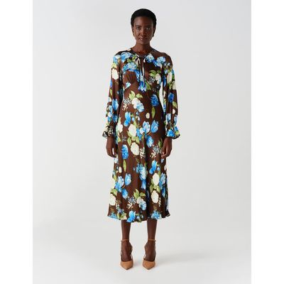 Ghost London Ghost London Charlotte Satin Midi Dress