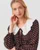 Ghost London Ghost London Contrast Collar Crepe Midi Dress - 2